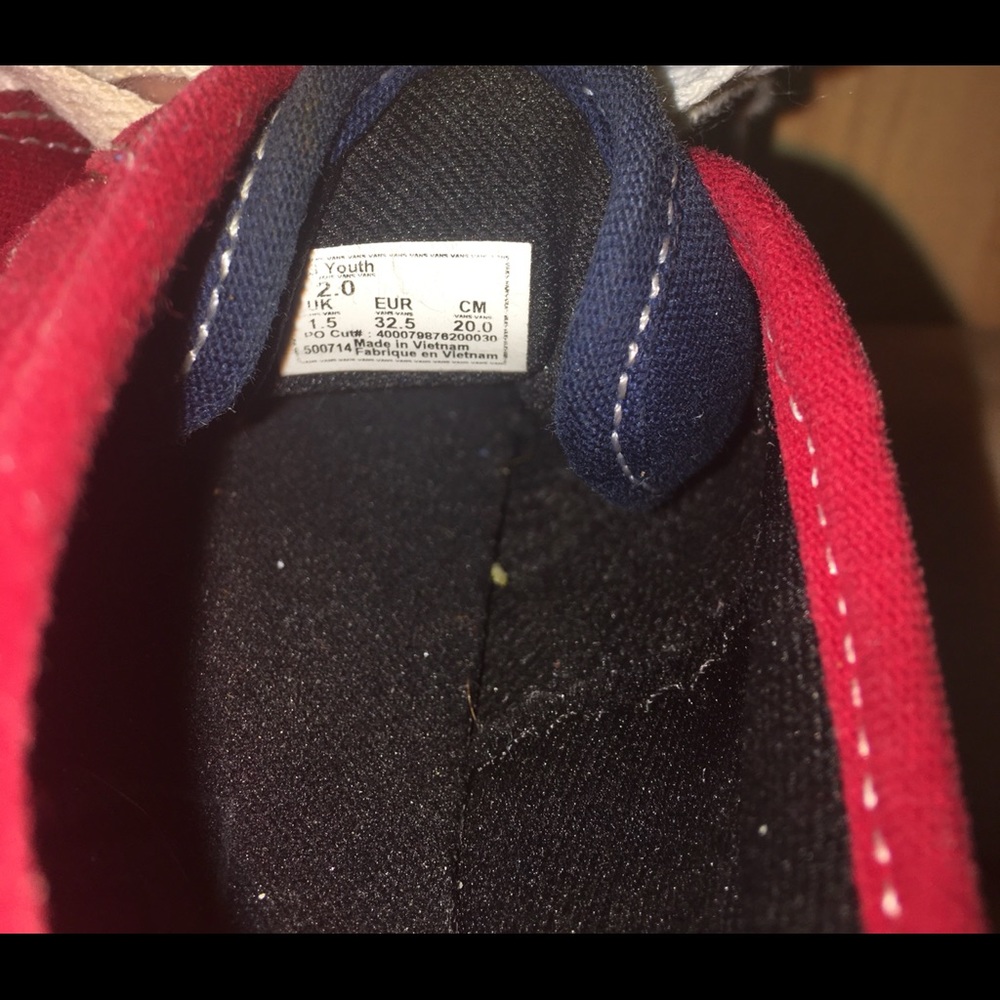 SOLD Vans Off the Wall Shoes Sz 2 - Picture 6 of 7